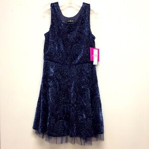 Amy Byer Brushed Velvet Dress